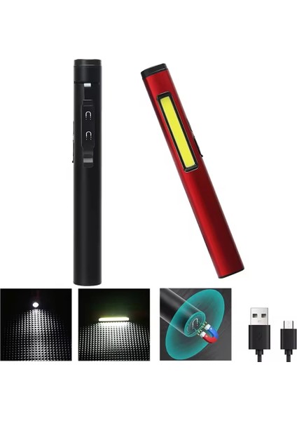 Şarjlı Mıknatıslı Çalışma Lambası Cep Feneri WT-307-S