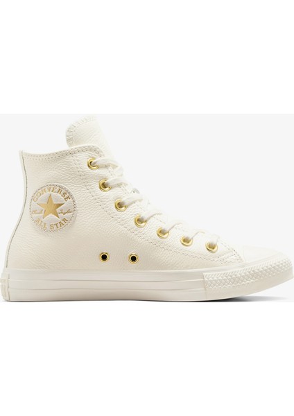 Chuck Taylor All Star Unisex Krem Deri Sneaker