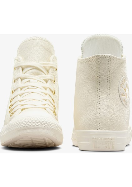 Chuck Taylor All Star Unisex Krem Deri Sneaker modelleri