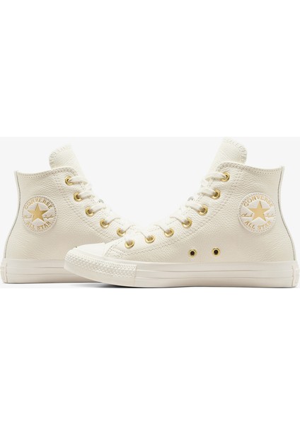 Chuck Taylor All Star Unisex Krem Deri Sneaker