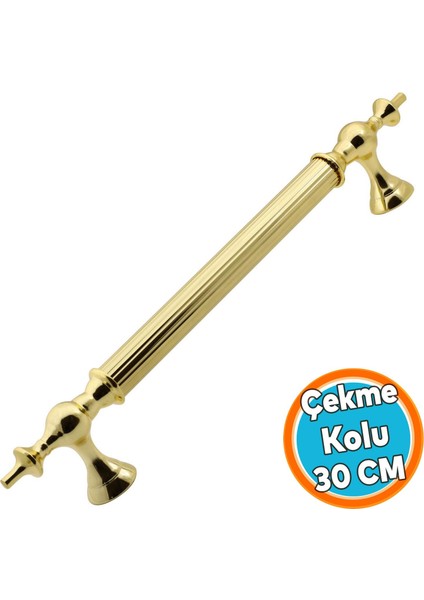 Kapı Çekme Kolu Tutma Kulpu Kulbu Çelik Dış Kapı Tutamağı Kol Sürgülü Kapı Kolu Altın 30 cm