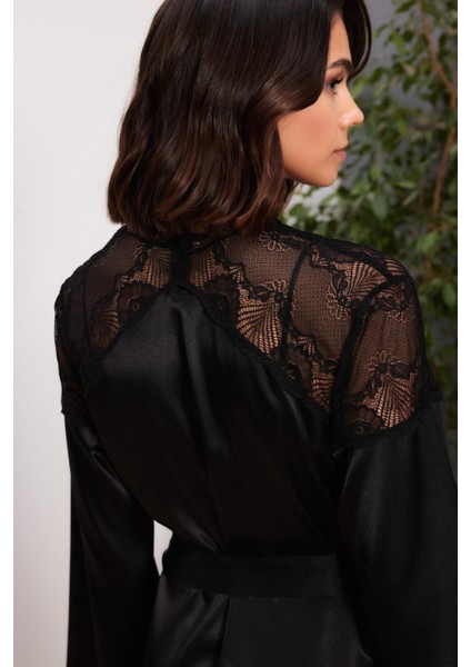 Saten Gecelik Sabahlık Pijama Takım Şort Takım 6'lı Gelin Çeyiz Seti - 6035 fiyatları