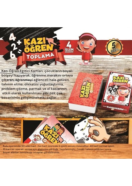 Kazıyarak Öğren Eğlenceli Öğretici Toplama Oyunu fiyatları