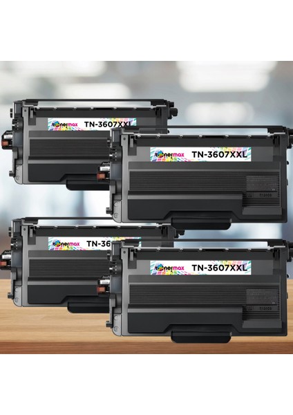 Brother TN3607XXL Muadil Toner 4'lü Paket / HL-L5210DN / HL-L5210DW / HL-L6210DW / HL-L6410DN