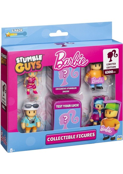 Pmı SGB2060 Stumble Guys Barbie Figür 6lı Set