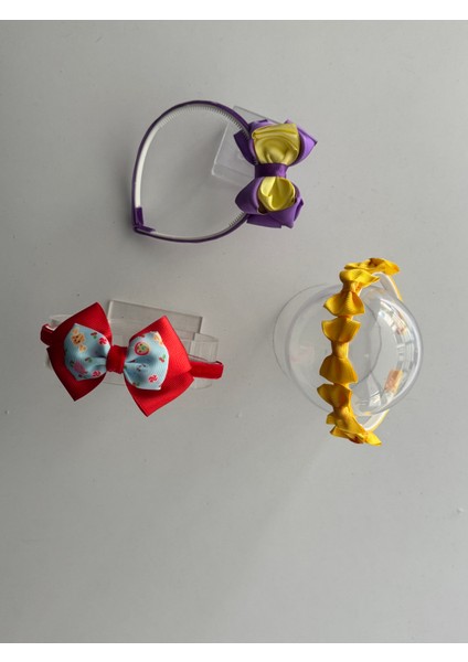 Kız Çocuk Fiyonklu Taç Seti (3 Parça) – Okul & Doğum Günü Hediyesi indirimleri