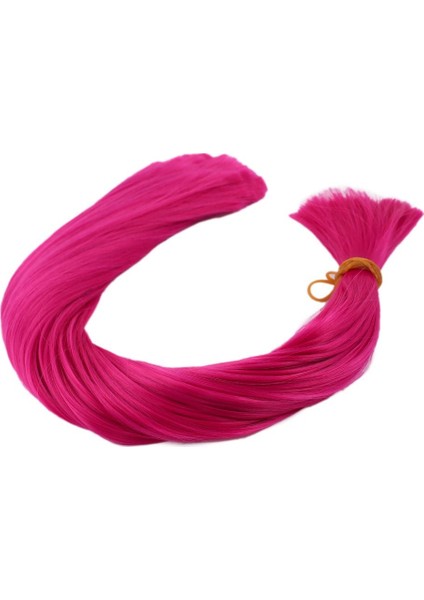 Koyu Fuşya Renkli Sentetik Boğum Saç / 1 kg
