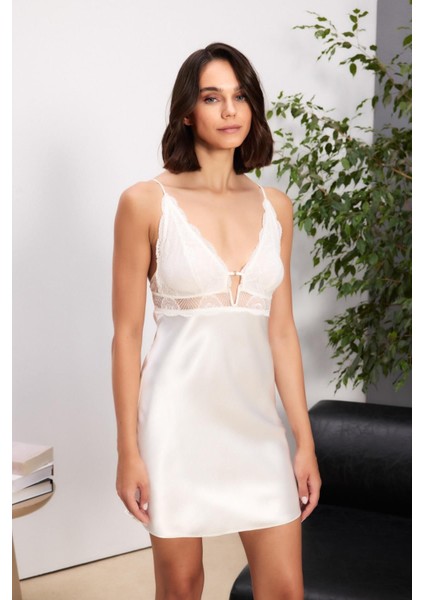 Saten Altılı Gelin Çeyiz Seti - 6035 Ekru modelleri