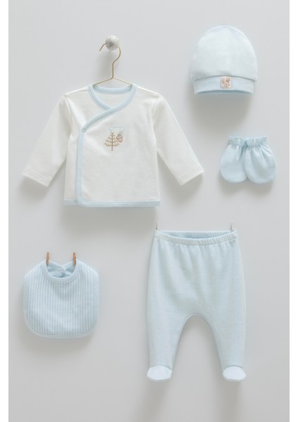 Palermo 5li Erkek Yenidoğan Seti Mavi