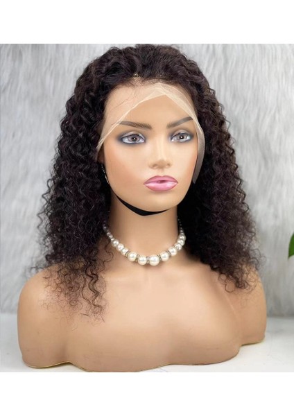 Gerçek Front Lace Tül Peruk / Kabarık Dalga / Doğal 50/55 cm