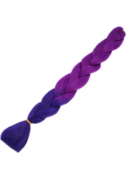 Afrika Örgülük Sentetik Ombreli Saç 100 gr / Açık Mor / Koyu Mor