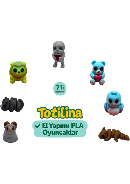 7'li Set (Iskelet Ayı Kuş Ejderha Koç Gergedan Aslan…)