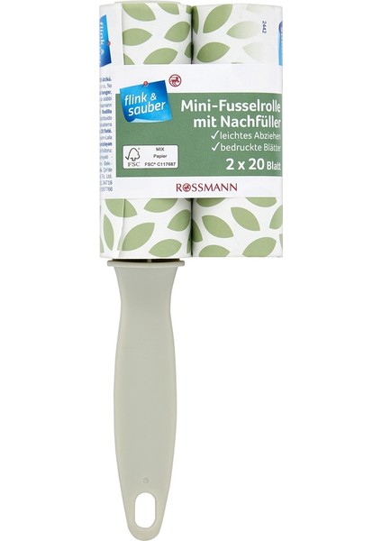 Flink &sauber Tüy Toplama Rulosu Seyahat Boy 2X20 Yaprak