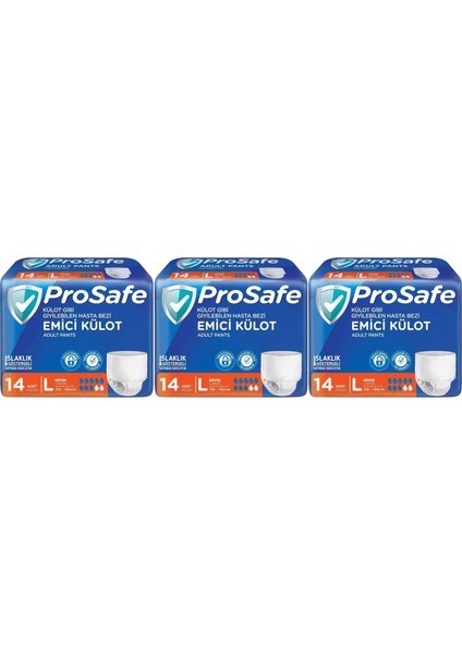 Emici Külot Hasta Bezi L - Büyük - Large 42 Adet (3pk*14)