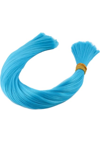 Petrol Mavi Renkli Sentetik Boğum Saç / 1 kg