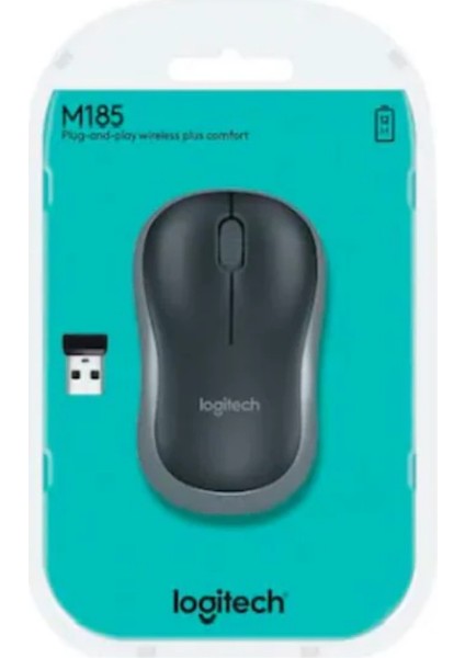 M185 Siyah-Gri Nano Kablosuz Mouse 910-002235 modelleri