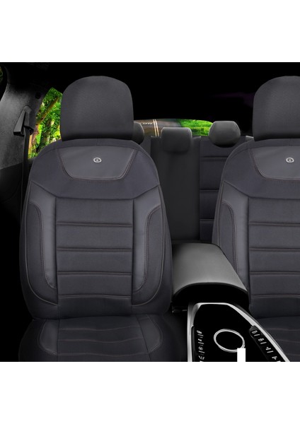 Mitsubishi L200 Çift Kabin Araçlara Uyumlu Oto Koltuk Kılıfı Seti-Primier Serisi - Siyah fiyatları