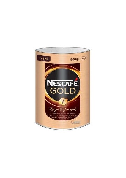 Gold Çözünebilir Kahve 900 gr Teneke Zengin ve Yumuşak Lezzetli Aroma fiyatları
