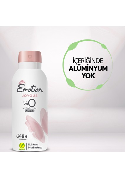 Joyous Deodorant 2 x 90 ml & Ocean Fresh Pump Sprey Deodorant 2 x 100 ml Seyahat Seti fırsatları
