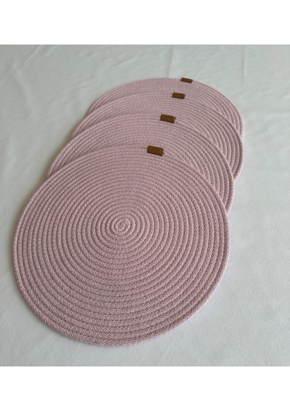 Yuvarlak Supla Açık Pembe 33CM 4lü