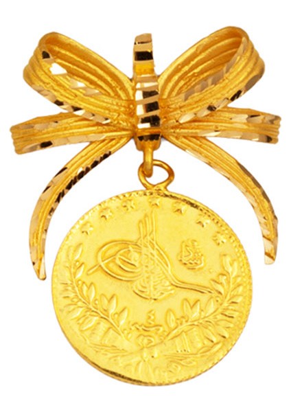 Yarım Reşatlı 22 Ayar Altın Kolye Ucu