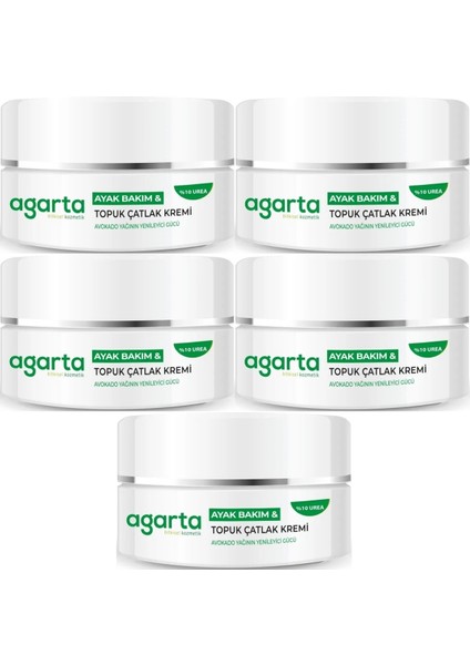 Ayak ve Topuk Çatlak Bakım Kremi 100ML (5 Li Set)