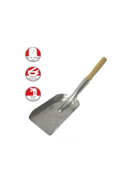 Büro Ev Ofis Yazlık Kamp Keyfi Için Metal Kürek Soba Köz Küreği