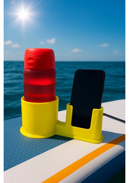 Paddle Board Kano Kupa Termos Telefon Tutucu - Sarı