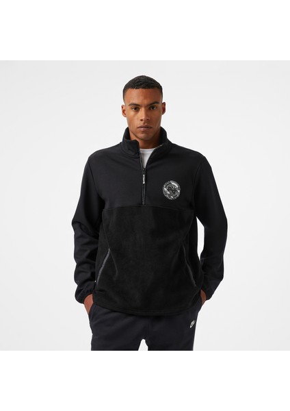 Erkek Siyah Regular Fit Sweatshirt