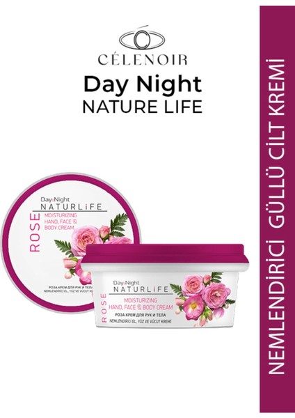 Celenoir Day & Night El ve Vücut Kremi | Gül Özlü Günlük Bakım | 50ML