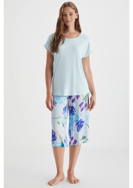 Yumuşak Dokulu Kadın Kapri Takım 2733