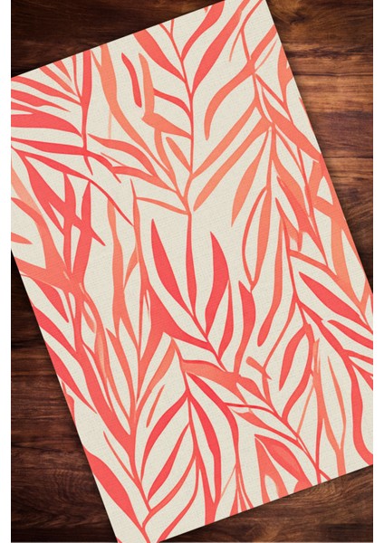 Kırmızı Yapraklı Halı Dijital Baskılı Dokuma Kaymaz Tabanlı Yıkanabilir Antre Halısı modelleri