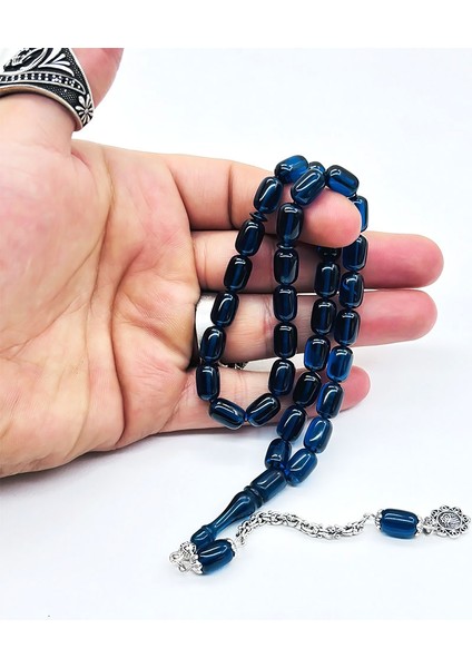 Mavi Renkte Sıkma Ateş Kehribar Tesbih fırsatları