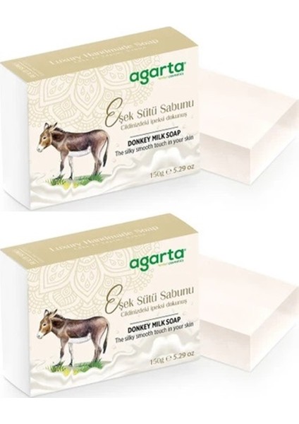 El Yapımı Doğal Sabun 150GR Eşek Sütü (2 Li Set)