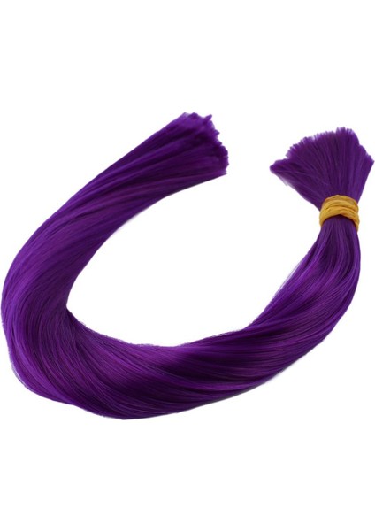 Koyu Mor Renkli Sentetik Boğum Saç / 1 kg