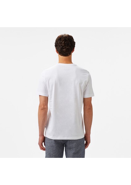 Erkek Beyaz Regular Fit Baskılı T-Shirt fiyatları