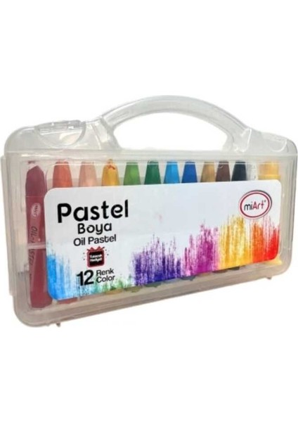 Pastel Boya 12 Renk Çantalı (MPB12C)