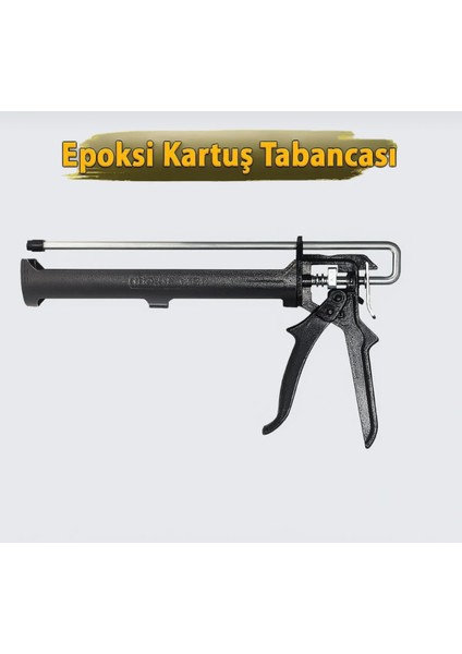 Klasik Epoksi Kimyasal Dübel Tabancası Metal Tabanca Siyah 345 ml fırsatları