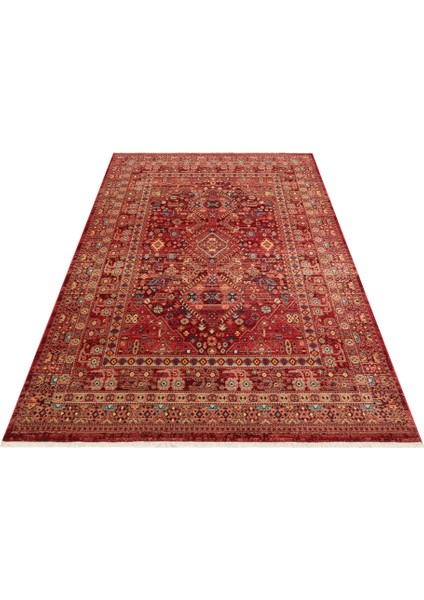 Kybele 05 Red Xw Otantik ve Klasik Desenli, Sıcak Renk Tonlarına Sahip Makine Halısı modelleri