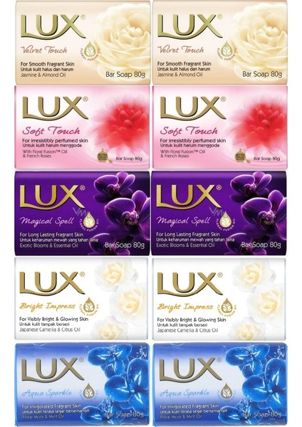 Sabun 80GR (Karma 10 Lu Set) Soft Touch/velvet Touch/magicial Spell/aqua Sparke/bright Impress
