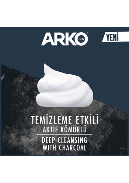 Men Temizleme Etkili Aktif Kömürlü Tıraş Köpüğü Black 4X200 ml fiyatları