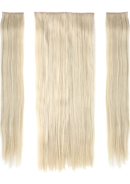 Fiber Sentetik Düz Yarım Ay + 2 Yan Çıt Çıt / Balköpüğü Platin Röfleli