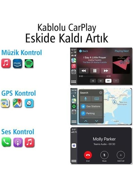 Powermaster PM-24508 Wireless Kablosuz Apple Iphone Carplay Ekran Yansıtma (Versiyon 4.0) fiyatları