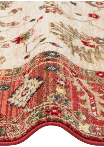 Kybele 04 Cream Red Xw Otantik ve Klasik Desenli, Sıcak Renk Tonlarına Sahip Makine Halısı modelleri