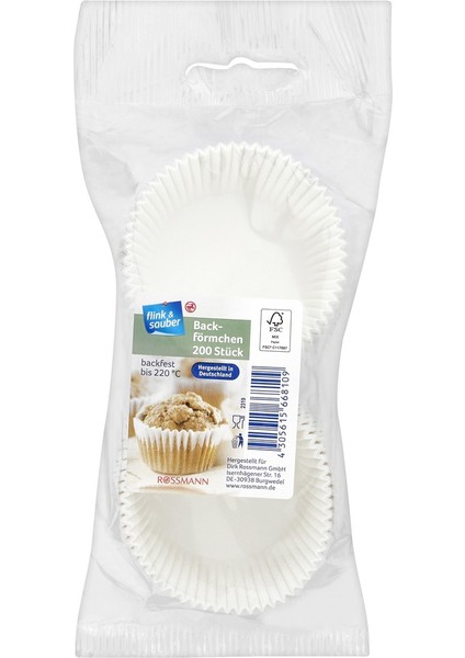 Muffin Kek Kalıbı Beyaz 200'LÜ