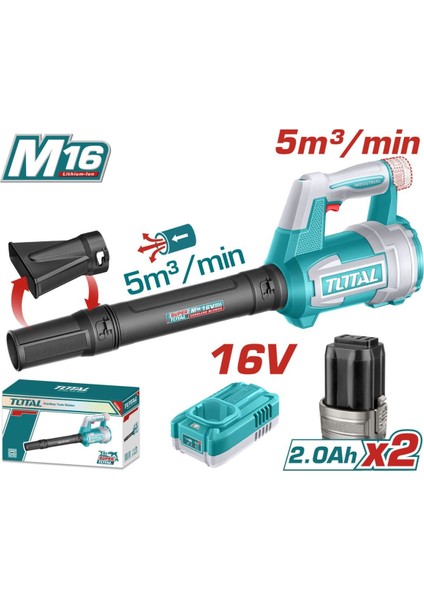 Lı-Ion Çift Akülü 16V Hava Üfleme Makinası TABLI168082E Yüksek Kalite