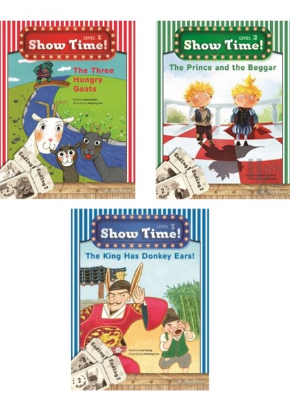 Show Time Ingilizce Hikaye Kitapları 3’lü Set (Level 1-2-3)
