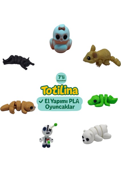 7'li Set (Kuş Fare Timsah Ayı Voodoo Su Samuru Kedi…)