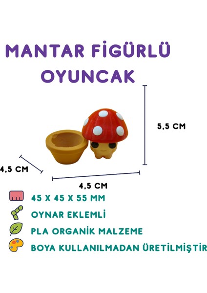 Kırmızı Mantar - Minyatür Oyuncak