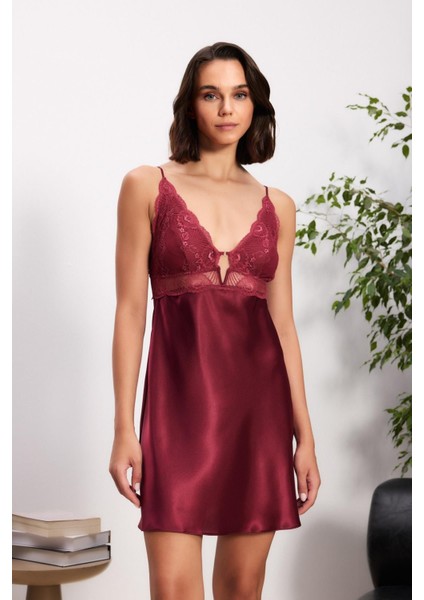 Saten Gecelik Sabahlık Pijama Takım Şort Takım 6'lı Gelin Çeyiz Seti - 6035 modelleri